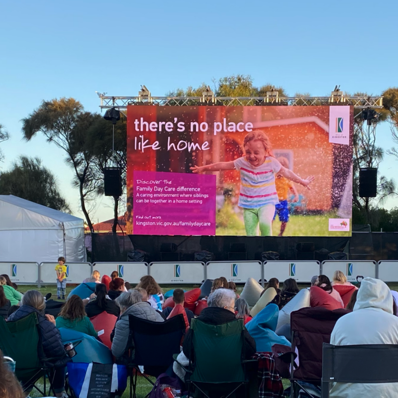 Outdoor Cinema LED Screen Council Event